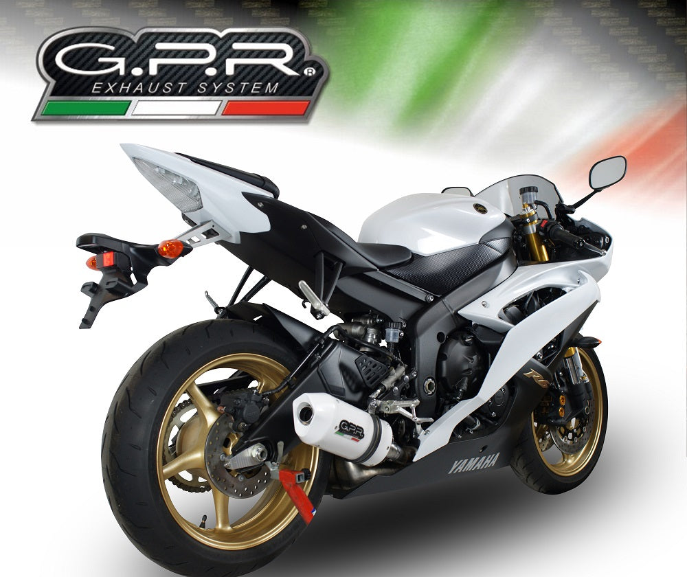Yamaha R6 2006-2016 Exhaust GPR Albus Ceramic Slip-On