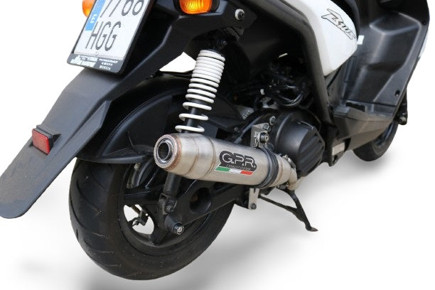 Escape GPR Deeptone Inox para Yamaha Zuma 125 2009-2015, sistema completo
