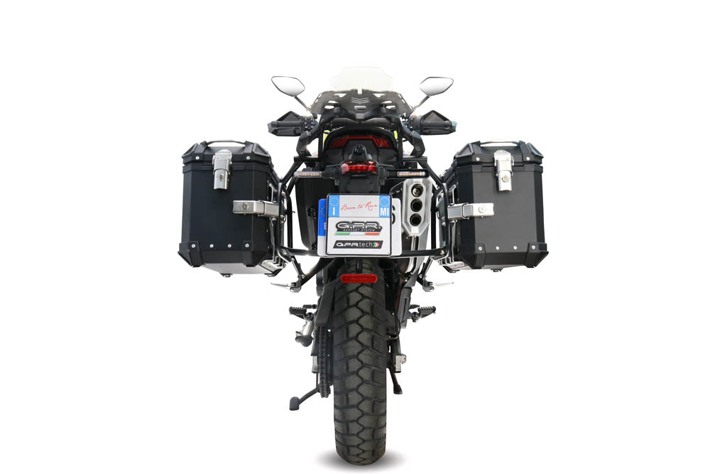 Zontes 703 F 2024-2026 Side Cases 38 Liters + 38 Liters GPR TECH Black Aluminum - photo 4
