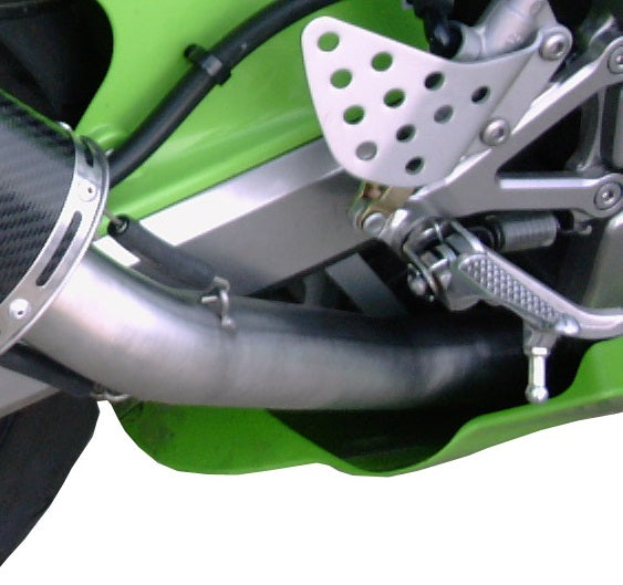 Escape Kawasaki ZX6R 636 2003-2004 GPR Furore Nero Slip-On de alto nivel
