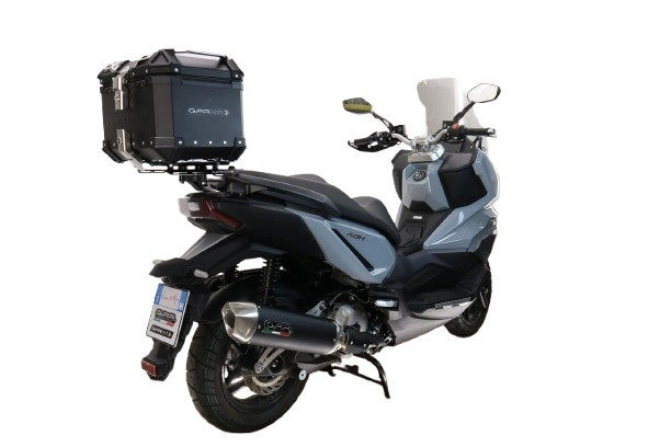 Baúl GPR TECH de 26 litros, aluminio negro, para SYM ADX300 2024-2026