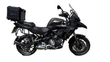 Baúl GPR TECH de 35 litros, aluminio negro, para Benelli TRK 502 X 2017-2020