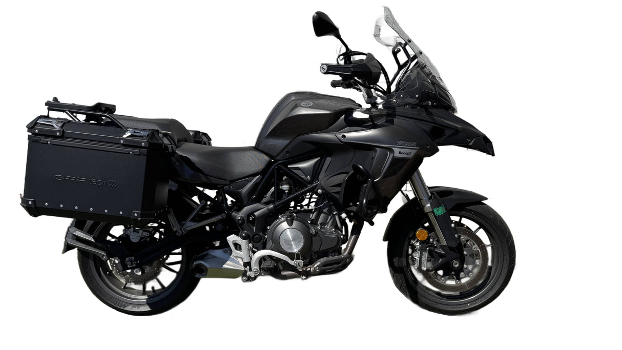 Benelli TRK 502 X 2017-2020 Side Cases 38 Liters + 38 Liters GPR TECH Black Aluminum