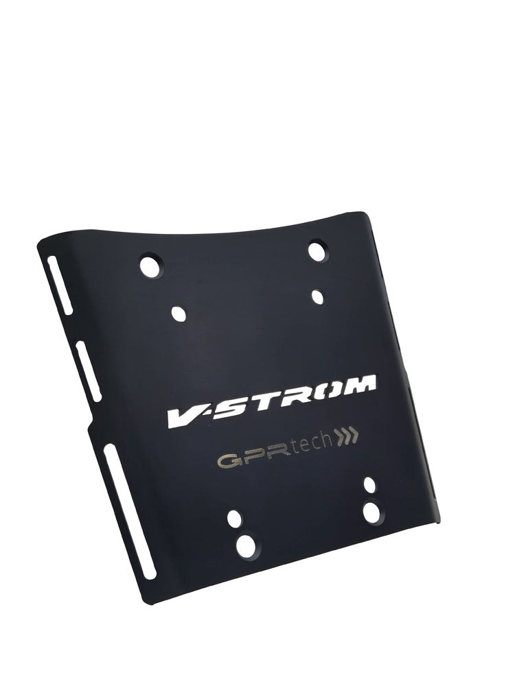Suzuki V-Strom DL 650 2012-2016 e3 Top Case Mounting Plate 35 Liters GPR TECH Black Aluminum