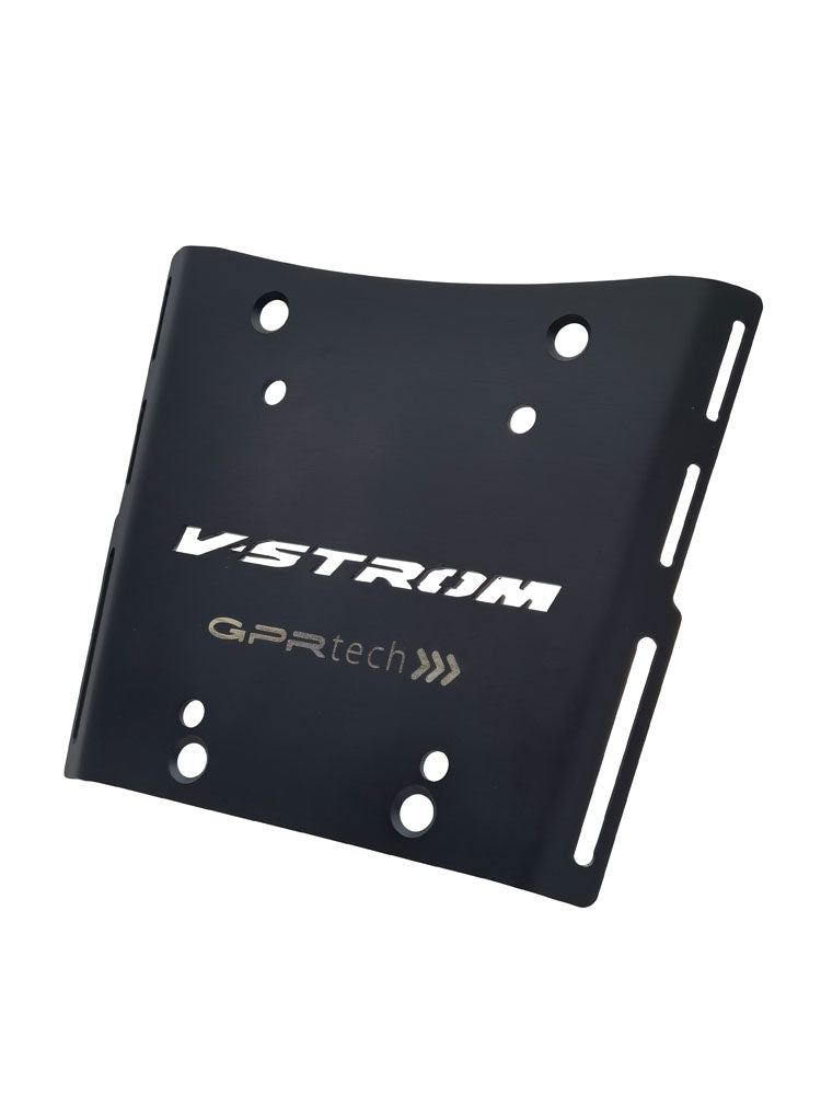 Suzuki V-Strom DL 650 2012-2016 e3 Top Case Mounting Plate 55 Liters GPR TECH Black Aluminum