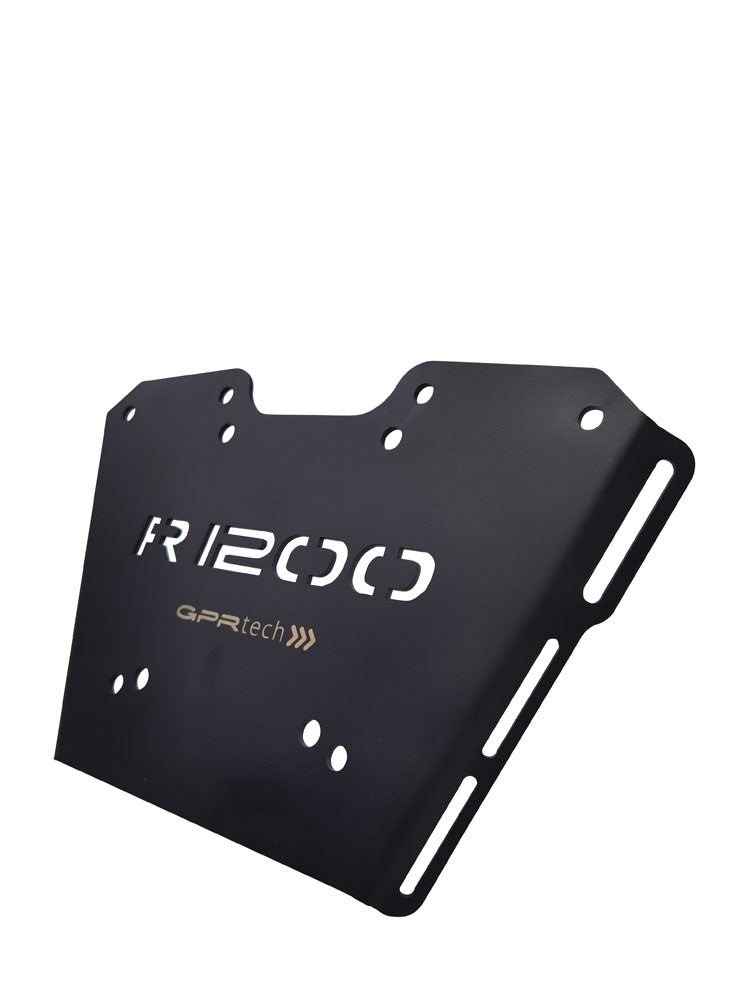 BMW R1200R-LC 2017-2019 e4 Top Case Mounting Plate 35 Liters GPR TECH Black Aluminum