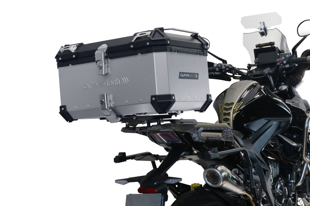 Baúl superior Zontes 350 T1 ADV 2022-2024 55 litros GPR TECH Aluminio plateado