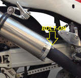 Escape GPR Inox Tondo Bolt-On para Hyosung Comet 125GT Comet 125R 2001-2014