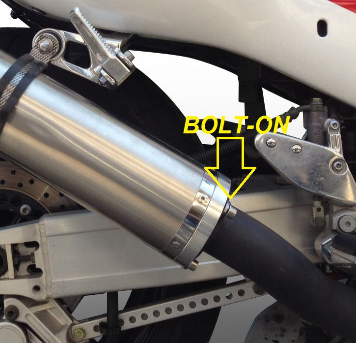 Kawasaki ZX9R 1998-1999 Exhaust GPR Inox Tondo Bolt-On