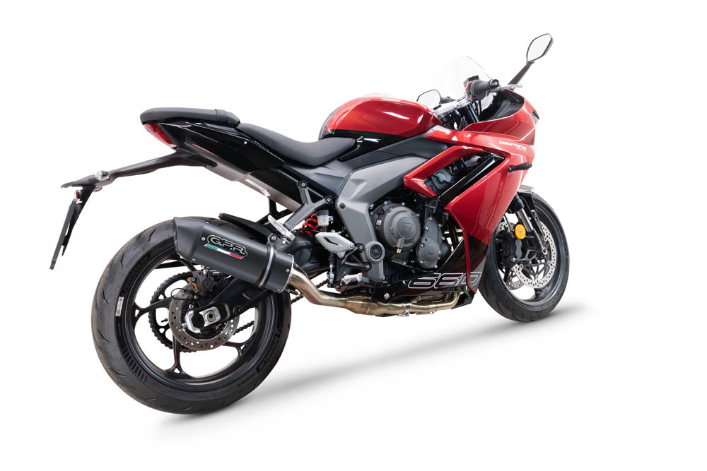 Triumph Daytona 660 2023-2025 Exhaust GPR Furore Nero Full System High Level