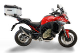 Top case GPR TECH de 55 litres, aluminium argenté, pour Ducati Multistrada V4 / V4S 2025-2026