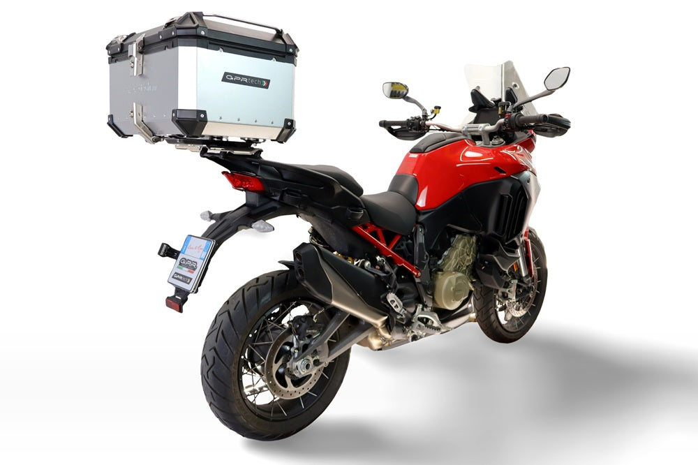 Ducati Multistrada V4 / V4S 2025-2026 Top Case 45 Liters GPR TECH Silver Aluminum
