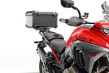 Baúl GPR TECH de 45 litros, aluminio negro, para Ducati Multistrada V4 / V4S 2025-2026