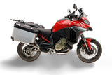 Maletas laterales GPR TECH de 38 + 32 litros, aluminio plateado, para Ducati Multistrada V4 / V4S 2025-2026