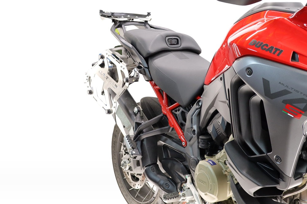 Maletas laterales GPR TECH de 38 + 32 litros, aluminio negro, para Ducati Multistrada V4 / V4S 2025-2026