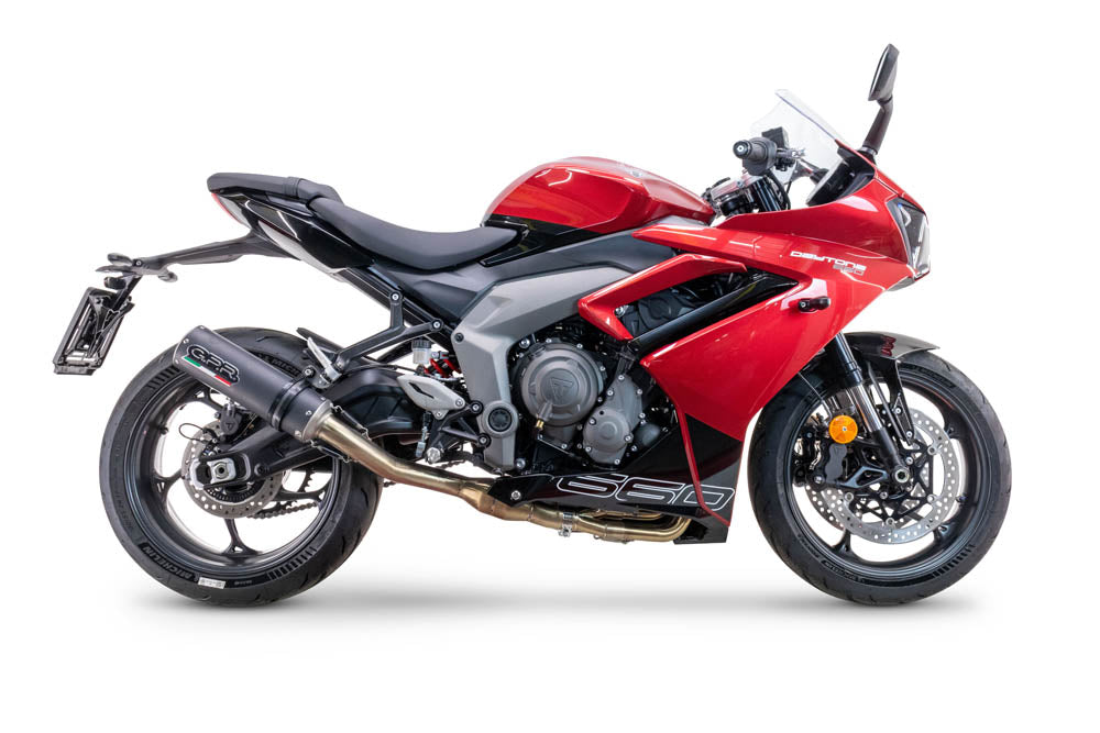 Triumph Daytona 660 2023-2025 Exhaust GPR M3 Black Titanium Full System High Level