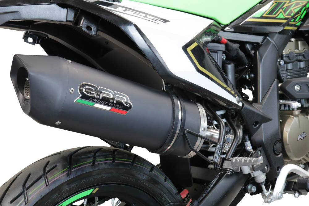 KL MOTOR KXE 125 2022-2023 Exhaust GPR Furore Evo4 Nero Slip-On