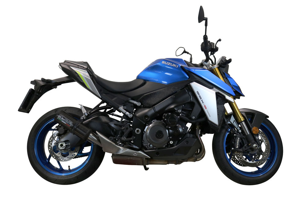 Escape GPR M3 negro de titanio para Suzuki GSXS 1000F 2021-2025