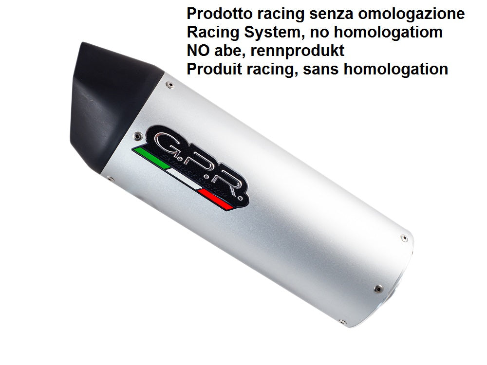 Escape GPR Furore alluminio L.310mm 90 X 120 mm Solo Silenciador Race para Tuning 1980-2021