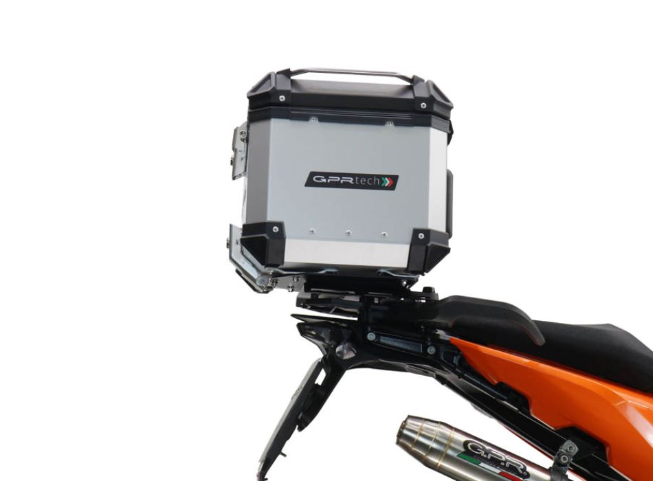 Ktm SMT 890 2023-2024 Top Case 35 Liters GPR TECH Silver Aluminum