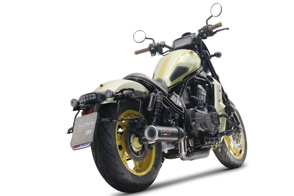 Escape GPR M3 de titanio negro para Honda Rebel 1100 2021-2024