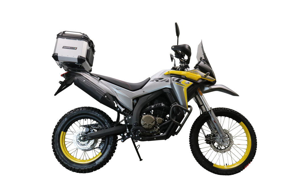Baúl GPR TECH de 35 litros, aluminio plateado, para Voge 300Rally 2025-2026
