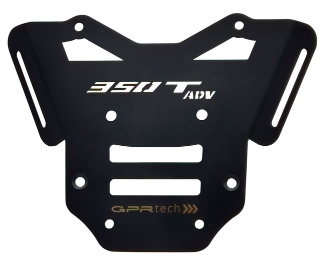 Zontes 350 T2 ADV 2022-2024 e5 Top Case Mounting Plate 55 Liters GPR TECH Black Stainless Steel - photo 1