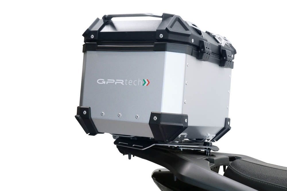 Placa de montaje para baúl superior Honda SH 125I 2017-2024 de 26 litros GPR TECH en aluminio negro
