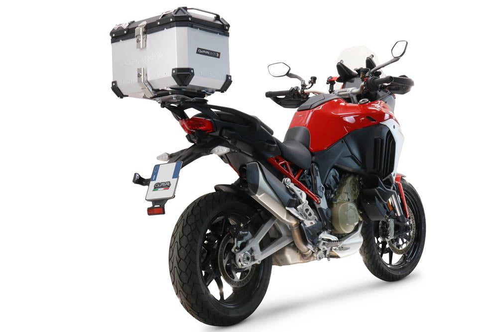 Ducati Multistrada V4 / V4S / V4S Sport 1100 2021-2024 Top Case 55 Liters GPR TECH Silver Aluminum