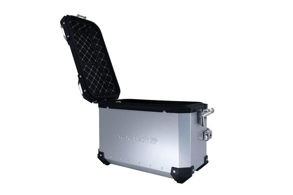 Benelli TRK 502 2021-2024 Side Cases 38 Liters + 38 Liters GPR TECH Silver Aluminum