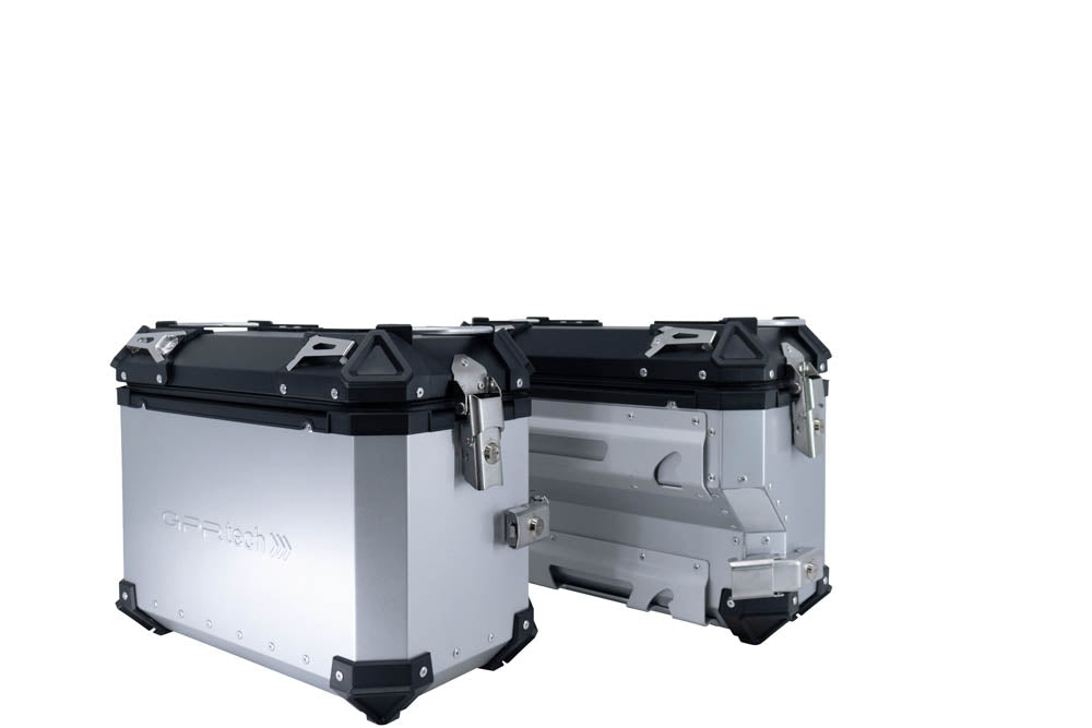 Bmw F750GS 2021-2024 Side Cases 38 Liters + 32 Liters GPR TECH Silver Aluminum