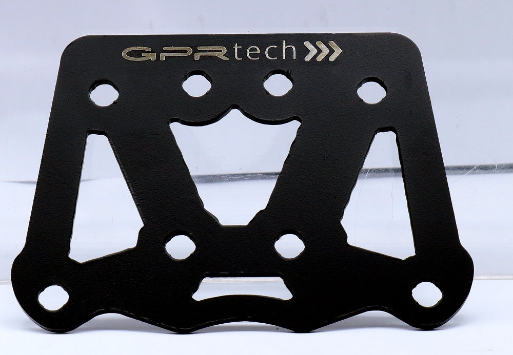 Placa de montaje para baúl superior Voge 300Rally 2022-2024 e5 (35-45 litros) GPR TECH, aluminio negro