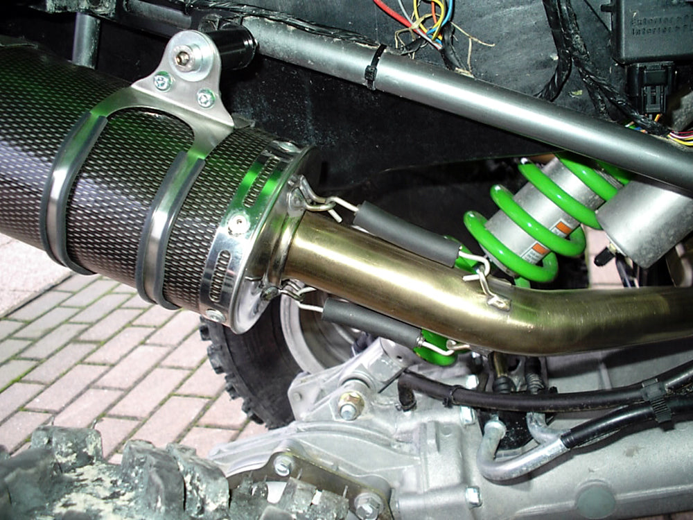 Escape GPR Deeptone para ATV Kawasaki KFX700 2004-2011, sistema completo doble