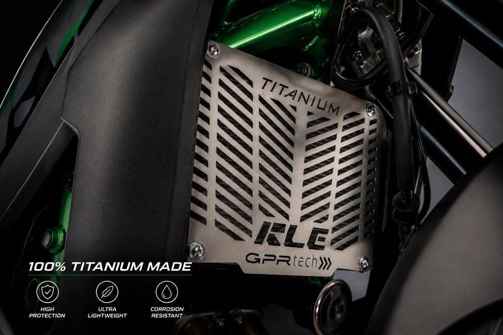 Protège-radiateur GPR TECH, titane, pour Kawasaki KLE 500 2026-2027