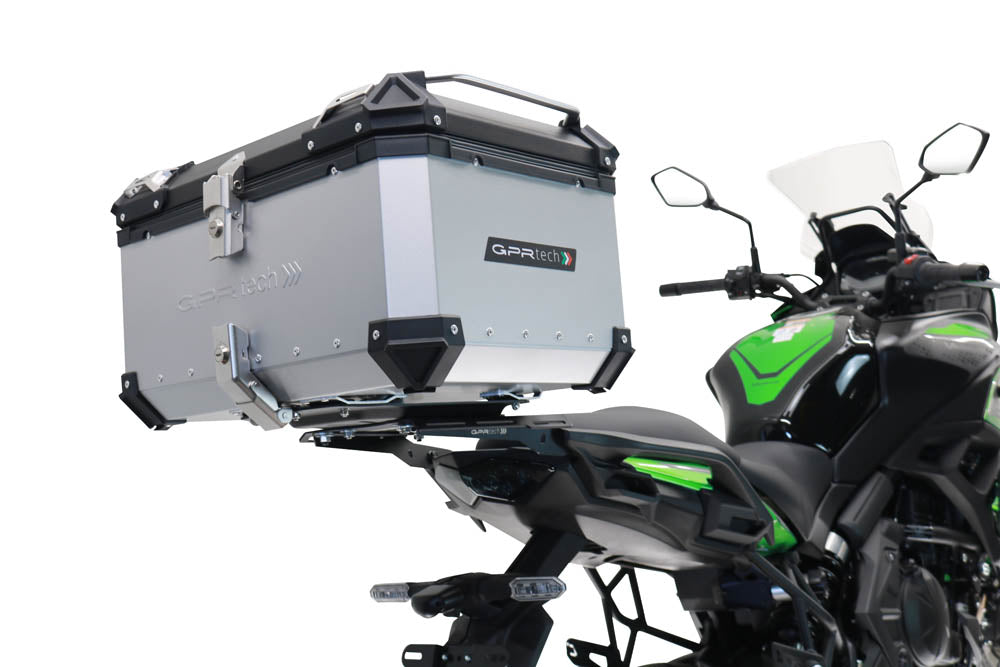 Kawasaki Versys 650 2023-2024 Top Case 45 Liters GPR TECH Silver Aluminum