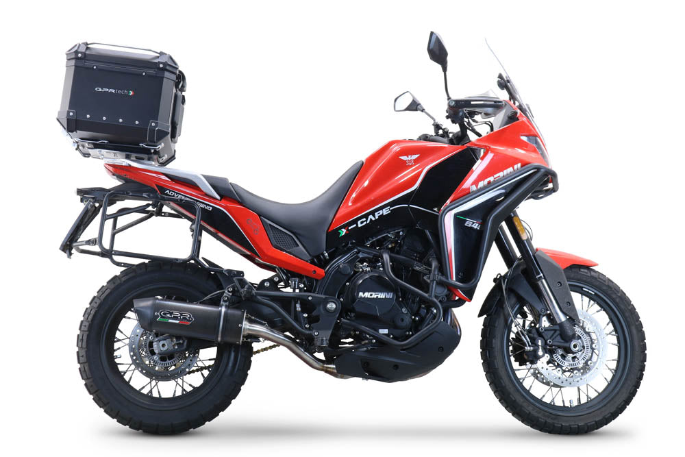 Moto Morini X-CAPE 650 2021-2024 Top Case 45 Liters GPR TECH Black Aluminum