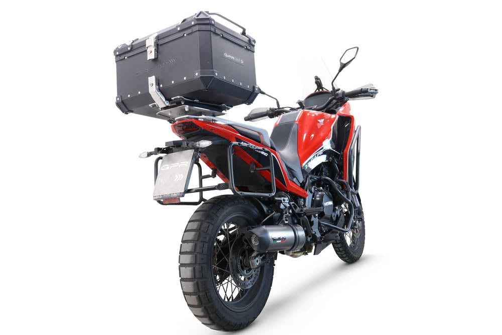 Baúl Top Case Moto Morini X-CAPE 650 2021-2024 35 Litros GPR TECH Aluminio Negro