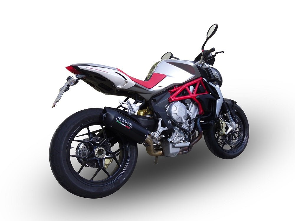 Escape GPR Furore Nero Slip-On Race para Mv Agusta Brutale 800 2012-2016