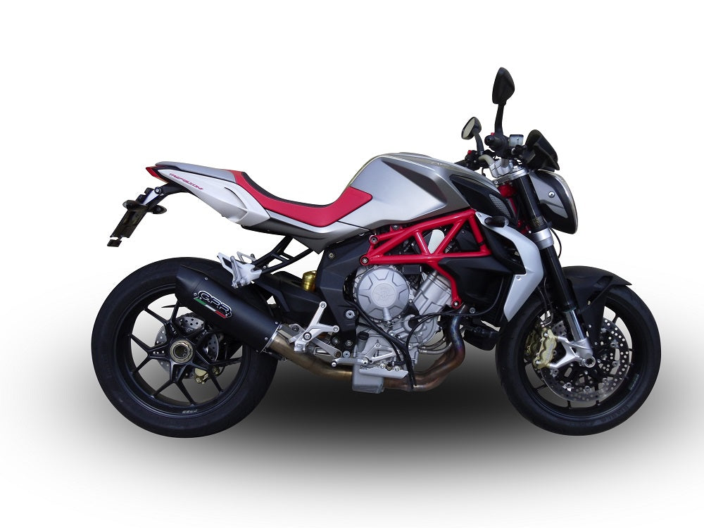 Escape GPR Furore Nero Slip-On Race para Mv Agusta Brutale 800 2012-2016