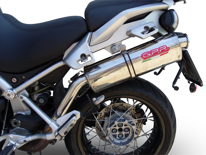 Moto Guzzi Stelvio 1200 4V 2008-2010 Exhaust GPR Trioval Slip-On Race
