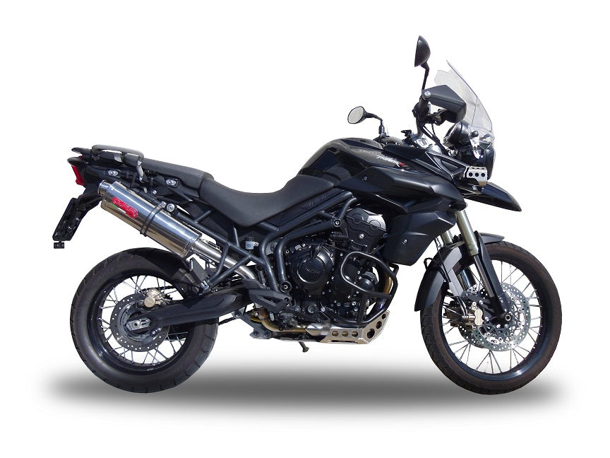 Escape GPR Trioval Slip-On para Triumph Tiger 800Xr, Tiger 800Xc, Tiger 800Xrx, Tiger 800Xcx, Tiger 800Xrt, Tiger 800Xca (2011-2016)