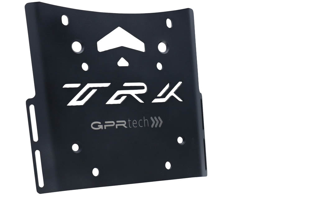 Benelli Trk 502 X 2021-2024 e5 Top Case Mounting Plate 35 Liters - 55 Liters GPR TECH Black Titanium