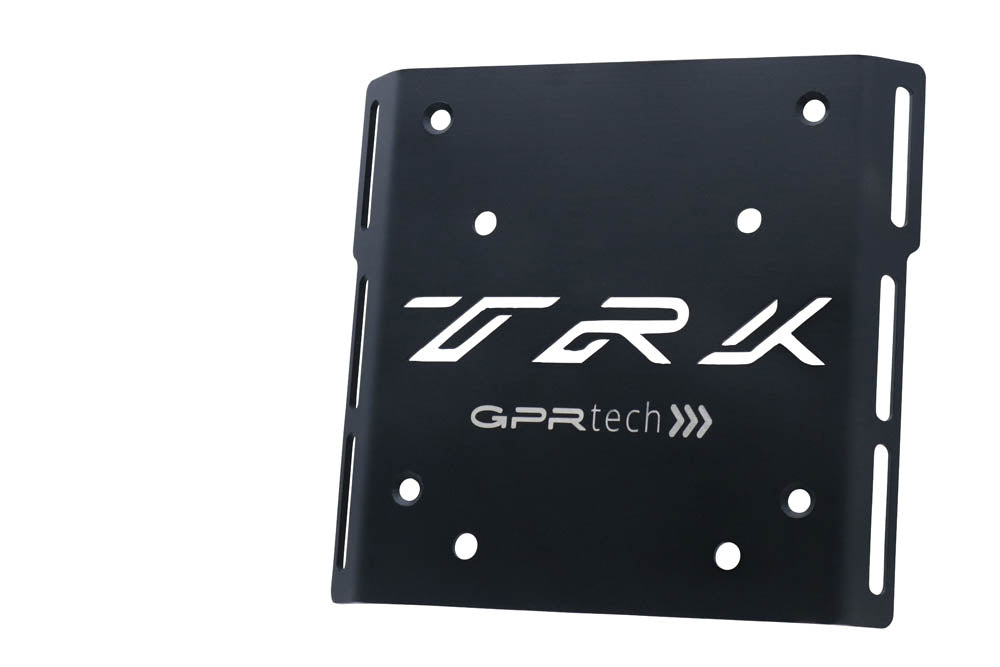 Benelli Trk 502 X 2017-2020 e4 Top Case Mounting Plate 55 Liters GPR TECH Black Aluminum