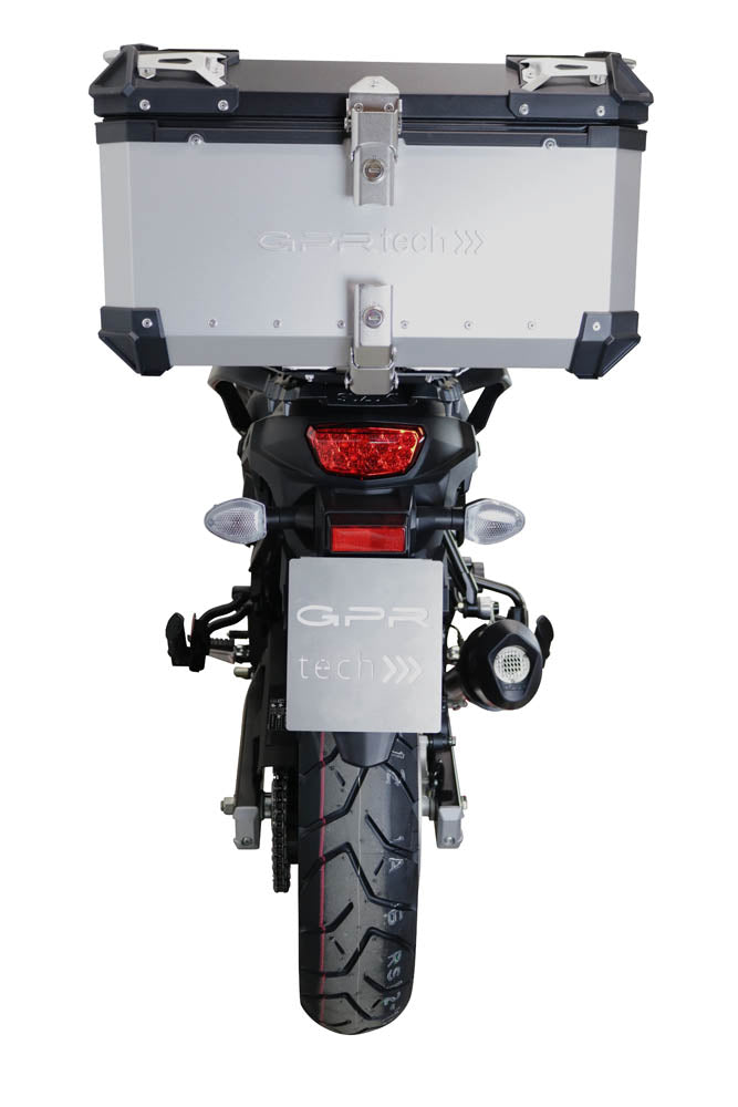 Baúl superior Suzuki V-Strom 650 2021-2024 55 litros GPR TECH Aluminio plateado