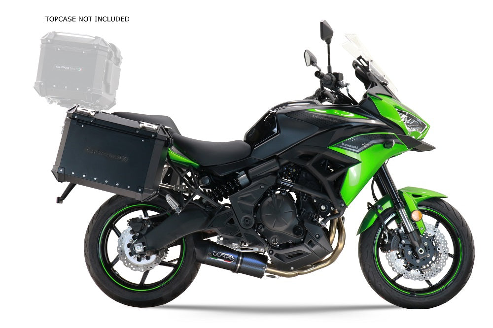 Kawasaki Versys 650 2015-2016 Side Cases 38 Liters + 38 Liters GPR TECH Black Aluminum