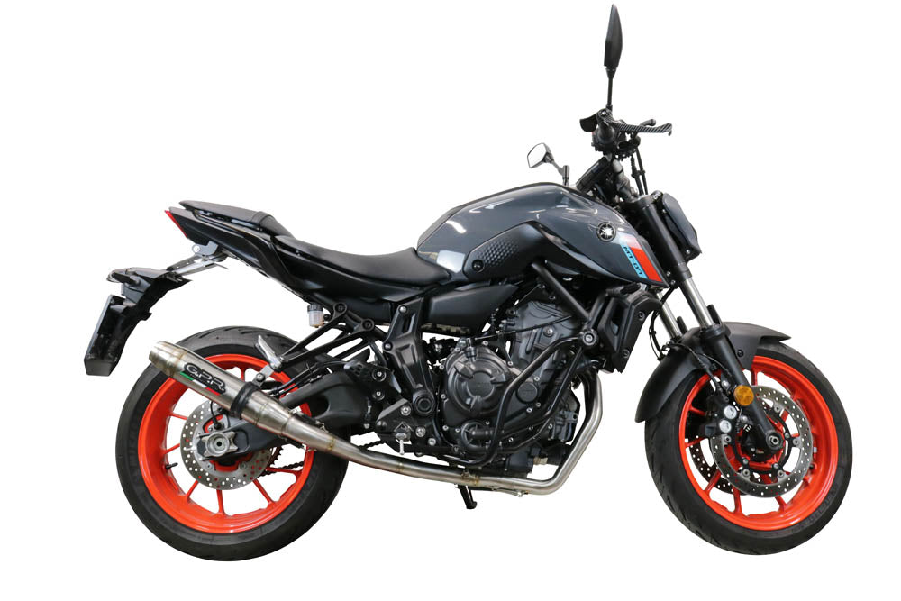 Escape GPR Deeptone Inox Sistema Completo para Yamaha FZ7 MT07 2014-2016