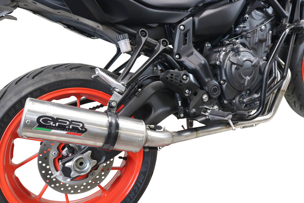 Yamaha FZ7 MT07 2021-2024 Exhaust GPR M3 Inox Full System