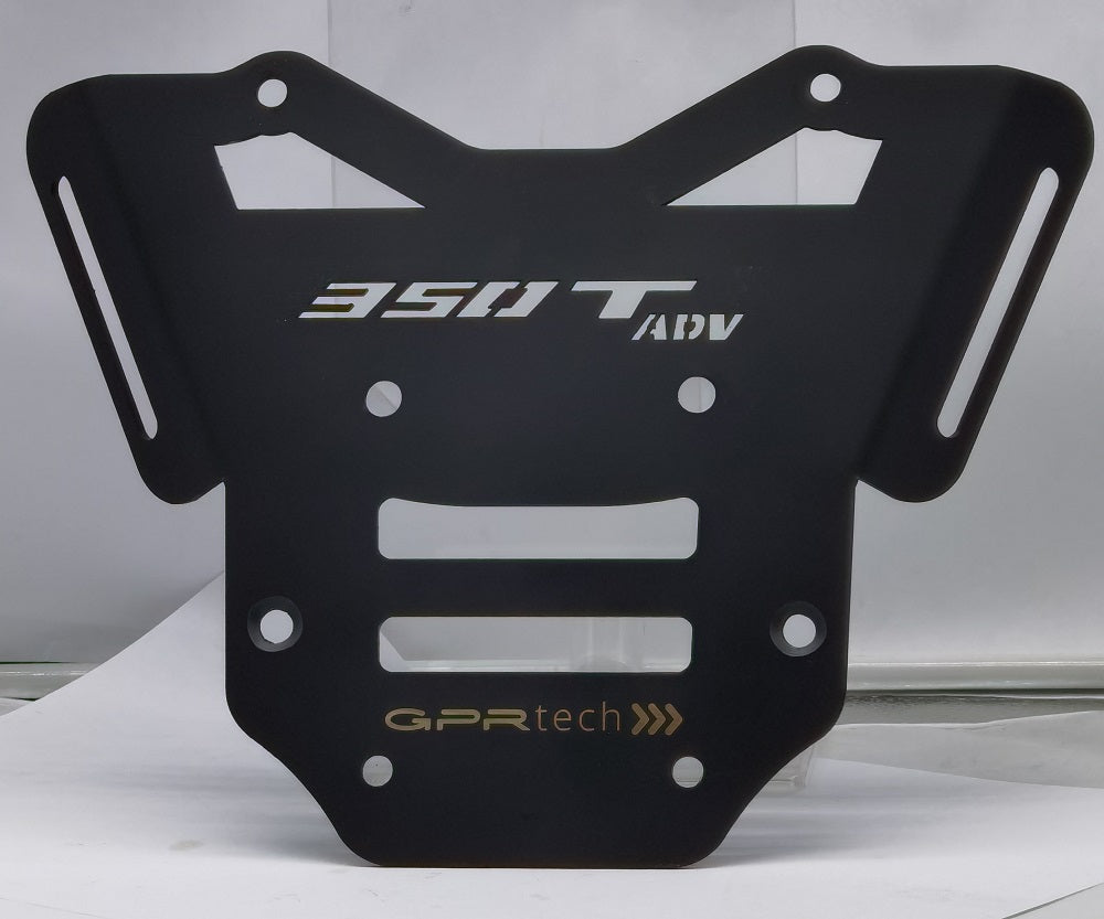 Baúl GPR TECH de 35 litros, aluminio negro, para Zontes 350 T2 ADV 2022-2024