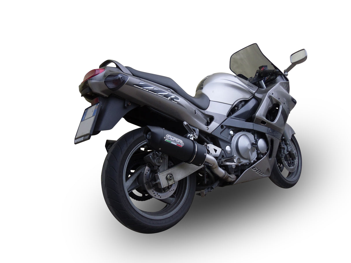 Kawasaki ZZR600 2002-2006 Exhaust GPR Furore Nero Dual Slip On