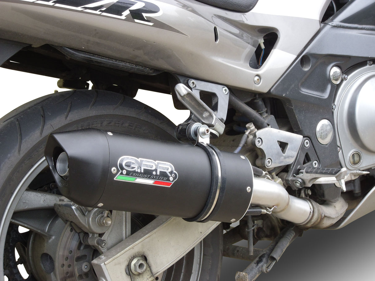 Kawasaki ZZR600 2002-2006 Exhaust GPR Furore Nero Dual Slip On